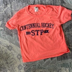 Bright peach short sleeve